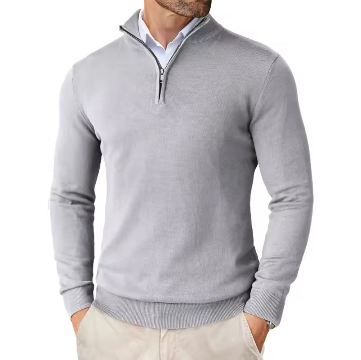 Cotton Quarter Zip