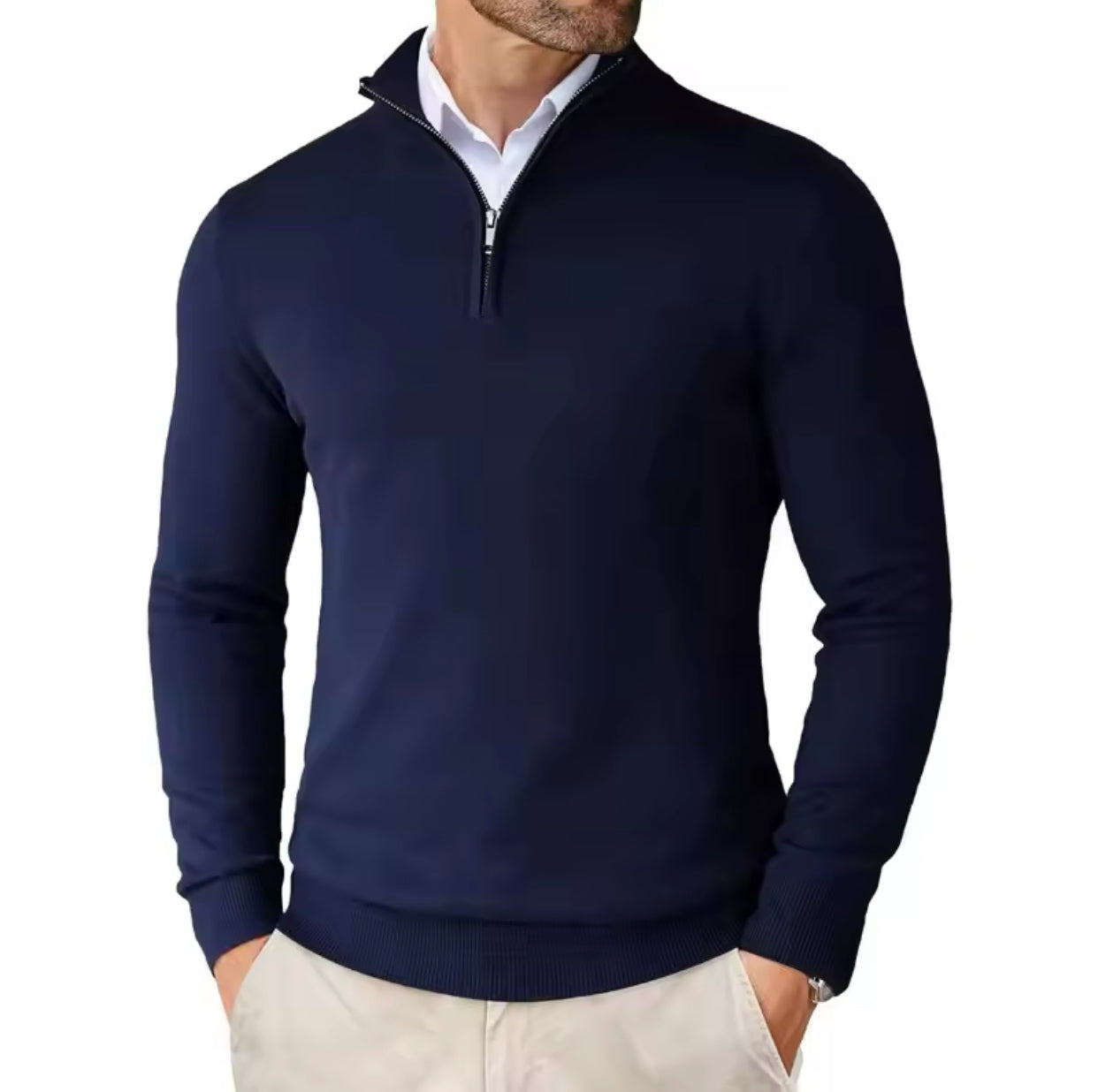 Cotton Quarter Zip