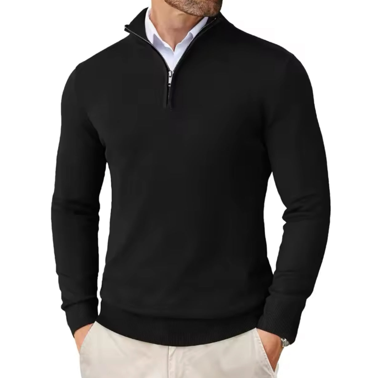 Cotton Quarter Zip